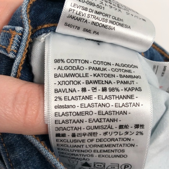 LEVI'S Wedgie Skinny Jeans High Rise Button Fly Stretch Denim Jeans High Waist - Picture 8 of 9